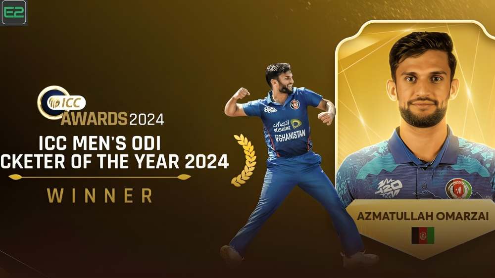 Azmatullah Omarzai Named ICC Men's ODI Cricketer of the Year 2024